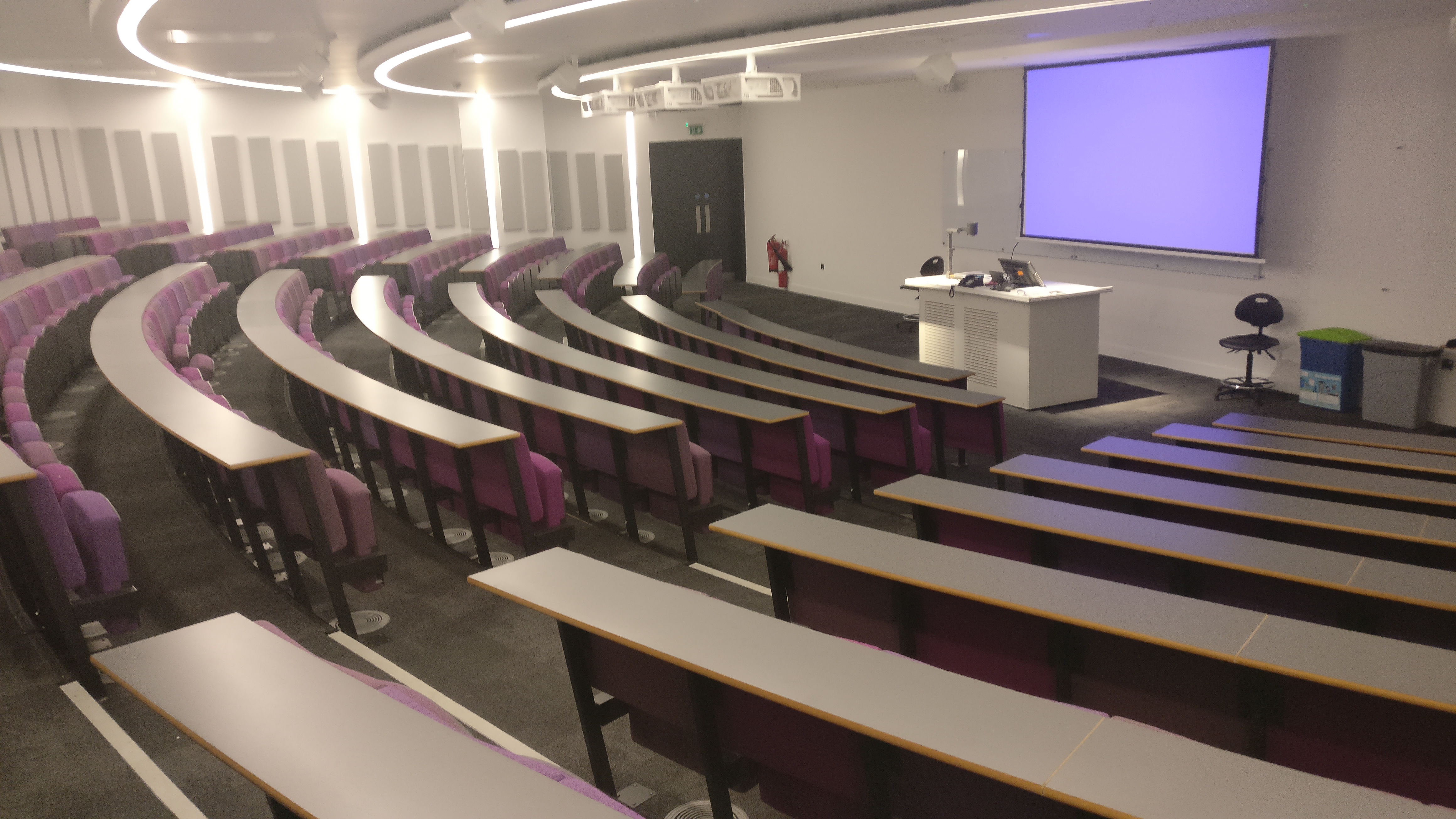 View for the rear of a Lecture Theatre